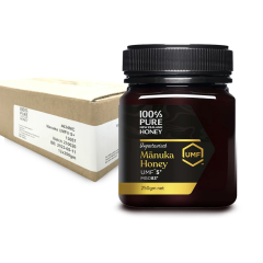 100%PURE NEWZEALAND HONEY MANUKA UMF5+ (MGO83mg/kg)�}�k�J�n�j�[ 250g 12�Z�b�g�y�͂��݂� �j���[�W�[�����h�Y MGO UMF ���A���i �R