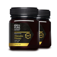 100%PURE NEWZEALAND HONEY MANUKA UMF5+ (MGO83mg/kg)�}�k�J�n�j�[ 250g 2�Z�b�g�y�͂��݂�/�j���[�W�[�����h�Y/���A���i/�R�ە���/��