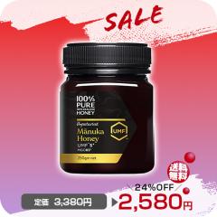 �_�ڋʏ��i 24��OFF�@8/31�܂Ł^100%PURE NEWZEALAND HONEY MANUKA UMF5+ (MGO83mg/kg)�}�k�J�n�j�[ 250g 1�y�͂��݂�/�j���[�W�[����