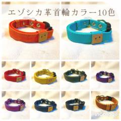 【エゾ鹿シリーズ】犬用首輪 【サイズL】　高級エゾ鹿本革使用　リード別売り有