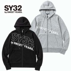 SY32 by SWEETYEARS GXCT[eBgD SLASH BIG LOGO ZIP HOODIE [Lot/13007] p[J[ t[fB[ t[h OJ XEFbg g