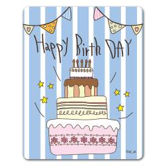 }OlbgXebJ[ 䂤pPbgΉ210~`o[Xf[P[L  Happy Birth Day 