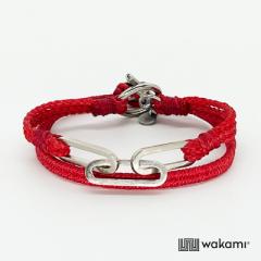 [wakami] J~ uXbg 2Xgh waan2023-01-01 RED bh jp jZbNX 2Strand Bracelet ANZT[