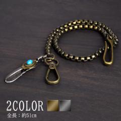 クロスクリップボールドウォレットチェーン シルバー925 アクセサリー