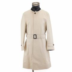 【美品】トムフォード バルカラー ステンカラーコート メンズ サイズ 46 ライトベージュ チンストラップ イタリア製 TOM FORD