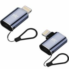 RoiCiel iphone変換アタブター(ストラップ 付) 最大PD30W出力 Type-CからLightningへアルミニウム合金製変換アダプター/変換コネクター