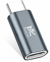 RoiCiel LightningからType-Cへアルミニウム合金製変換アダプター/変換コネクターライトニング to タイプC (PD18W対応)usb-c 変換アダ