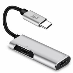 RoiCieliOeBV[YjUSB-C PDCzWbNA_v^[ 2-in-1 USB-C to USB-CI[fBIA_v^[ }[dΉ AUXEXe