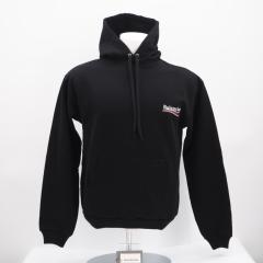 ��3���ȓ��ԕi�� �ɔ��i BALENCIAGA �o�����V�A�K �R�b�g�� �L�����y�[�����S 18�N �p�[�J�[ XS XS 556145 �p�[�J�[ �u���b�N �z���C�g