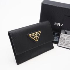 ��3���ȓ��ԕi�� �ɔ��i PRADA �v���_ ���B�b�e�����[�u �J�[�h�P�[�X 1MF028 �J�[�h�P�[�X �u���b�N �J�[�t���U�[ ���f�B�[�X