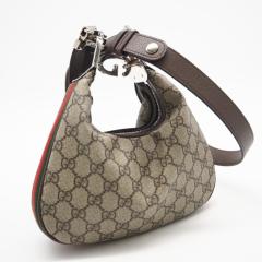 ��3���ȓ��ԕi�� ���i GUCCI �O�b�` GG�X�v���[�� �A�^�b�V�F �X���[�� �V�����_�[�o�b�O 699409 �n���h�o�b�O �x�[�W�� �u���E�� �R�[