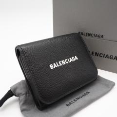 ��3���ȓ��ԕi�� ���i BALENCIAGA �o�����V�A�K ���U�[ Cash �~�j�E�H���b�g 655622 �O�܂���z �u���b�N ���U�[ �����Y