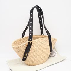 ��3���ȓ��ԕi�� ���i LOEWE ���G�x ���t�B�A ���U�[ �p���`�z�[�� �o�X�P�b�g�o�b�O �X���[�� A223BBPX01 �n���h�o�b�O �u���b�N �x�[