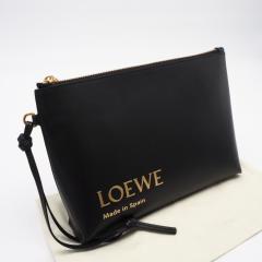 ��3���ȓ��ԕi�� ���i LOEWE ���G�x �J�[�t���U�[ T POUCH T�|�[�` CLE0MIPX01 �N���b�`�o�b�O �u���b�N �J�[�t���U�[ ���f�B�[�X