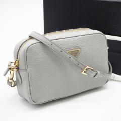 ��3���ȓ��ԕi�� �ɔ��i PRADA �v���_ ���U�[ �~�j�o�b�O 1NF060 �V�����_�[�o�b�O �O���[ �J�[�t���U�[ ���f�B�[�X