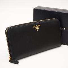 ��3���ȓ��ԕi�� ���i PRADA �v���_ �T�t�B�A�[�m���^�� ���E���h�t�@�X�i�[�����z 1ML506 �����z �u���b�N ���f�B�[�X