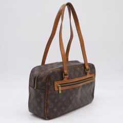 ��3���ȓ��ԕi��  LOUIS VUITTON ���C�E���B�g�� ���m�O���� �V�eGM M51181 �n���h�o�b�O �u���E�� �x�[�W�� �R�[�e�B���O�L�����o�X 
