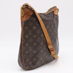 ��3���ȓ��ԕi��  LOUIS VUITTON ���C�E���B�g�� ���m�O���� �I�f�I��MM M56389 �V�����_�[�o�b�O �u���E�� �x�[�W�� �R�[�e�B���O�L��