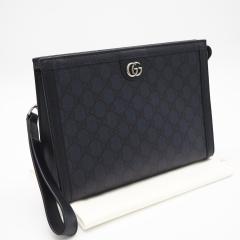 ��3���ȓ��ԕi�� ���i GUCCI �O�b�` GG�X�v���[�� �N���b�`�o�b�O 760243 �N���b�`�o�b�O �l�C�r�[ �R�[�e�B���O�L�����o�X ���U�[ ��