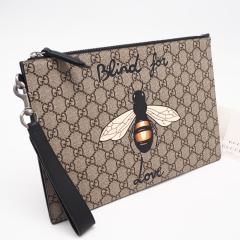 ��3���ȓ��ԕi��  GUCCI �O�b�` GG�X�v���[�� �N���b�`�o�b�O 473904 �N���b�`�o�b�O �x�[�W�� �u���E�� �}���`�J���[ �R�[�e�B���O�L
