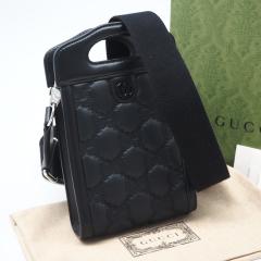 ��3���ȓ��ԕi�� ���i GUCCI �O�b�` GG�}�g���b�Z �~�j �g�b�v�n���h���o�b�O 723776 2way�V�����_�[�o�b�O �u���b�N �p�[�v�� �i�C��