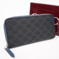 ��3���ȓ��ԕi��  GUCCI �O�b�` GG�X�v���[�� �W�b�v�A���E���h�E�H���b�g �u���[ �C���e���A 822051 �����z �u���b�N �O���[ �u���[ 