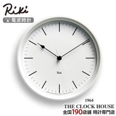 ���L �X�`�[�� �d�g �|���v �N���b�N �z���C�g �V���v�� RIKI STEEL CLOCK WR08-24WH