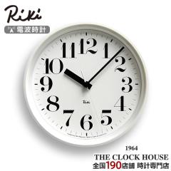 ���L �X�`�[�� �N���b�N �d�g �|���v �z���C�g �V���v�� RIKI STEEL CLOCK WR08-25WH �A���r�A����