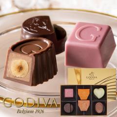 ��񂰑ܕt GODIVA �S�f�B�o �n�[�g �I�u �S�[���h �R���N�V���� 6���� 208910 �y_