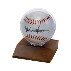 �E���g���v��(UltraPro) �T�C���{�[���{�[���P�[�X �_�[�N�E�b�h��� (#81675) Dark Wood Base Baseball Holder