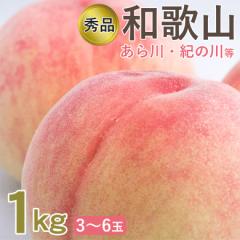 送料無料 秀品 和歌山県産 白桃 桃 白鳳 約 1kg 3〜6玉 ご家庭用 和歌山県 和歌山 あら川 紀の川 桃 白桃 もも モモ 父の日 ギフト プレ