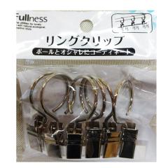 �����O�N���b�v�@�V���o�[ �N���b�v �J�[�e�����[�� �p�[�c �J�[�e�� �|�[�� �̂�� �g�� �V�����[�J�[�e�� �o�X�J�[�e�� �J�t�F�J�[�e��