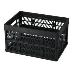 IKEA イケア ふた付きボックス ブラック 黒 44.5x42x31cm d90339935
