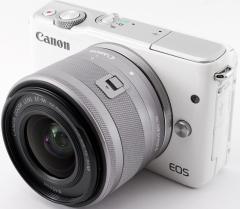 キヤノン ミラーレス一眼 CANON EOS M10 レンズキット ホワイト 中古 