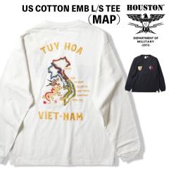 Houston q[Xg US COTTON EMB L/S TEE(MAP) hJTVc OX[u n} ~^[ JWA AJW xgi t 