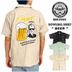 ySALE30%OFFzy1_܂ł䂤pPbgzHouston q[Xg {[OVc (BEER)  BOWLING SHIRT Vc {EO