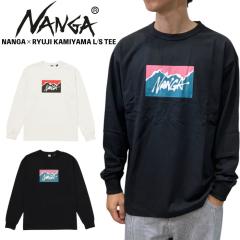 NANGA �i���K �����E�W �J�~���} ����T�V���c NANGA�~RYUJI KAMIYAMA L/S TEE �����Y ����T �{�b�N�X���S ������� �A�E�g�h�A �J�b�g�\
