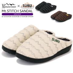 SUBU x MANASTASH ���ȃT���_�� �R���{ �w���v�T���_�� MT. STITCH SANDAL �T���_�� �X�u �}�i�X�^�b�V�� �X���b�|�� ���[�ܕt�� �~�p �E