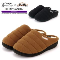 SUBU x MANASTASH ���ȃT���_�� �R���{ �w���v�T���_�� HEMP SANDAL �T���_�� �X�u �}�i�X�^�b�V�� �X���b�|�� ���[�ܕt�� �X�E�F�b�g ��