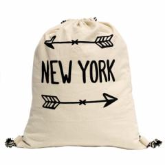 Bag-all バッグオール NEW YORK ARROW BACKPACK ニューヨーカーアローバックパック ナップサック レディース B4 アイボリー プレゼント 