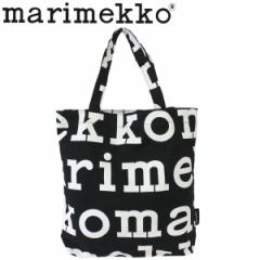 marimekko マリメッコ Logo Notko ロゴ ノトゥコ トートバッグ エコバッグ バッグ レディース A4 ブラック 47312 プレゼント ギフト 通勤