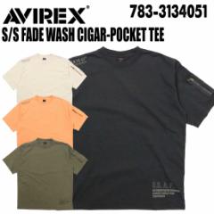 AVIREX ABbNX ArbNX  TVc 783-3134051 S/S FADE WASH CIGAR-POCKET TEE TVc Y AJW ~^