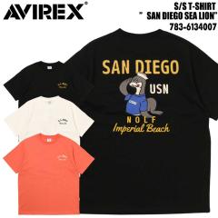 AVIREX �A���B���b�N�X �A�r���b�N�X ���� T�V���c 783-61340007 S/S T-SHIRT SAN DIEGO SEA LION �h�J �����Y �~���^���[ ���S