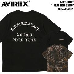 AVIREX �A���B���b�N�X �A�r���b�N�X ���� T�V���c 783-6134017 S/S T-SHIRT REAL TREE CAMO �v�����g �����Y �~���^���[ ���S �N���[�l