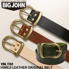 BIGJOHN �r�b�O�W���� �x���g  5�~���� �P�H���U�[�x���g VBLT02 HIMEJI LEATHER ORIGINAL BELT �A���J�W �����Y ���f�B�[�X �P�H���U�[