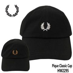 FRED PERRY �t���b�h�y���[ �X�q �L���b�v HW2295 Pique Classic Cap ���[�������[�X ���S �h�J ��100% ���K�̔��X �����Y ���f�B�[�X