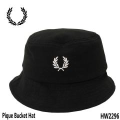 FRED PERRY �t���b�h�y���[ �X�q �n�b�g HW2296 Pique Bucket Hat ���[�������[�X ���S �h�J ��100% ���K�̔��X �����Y ���f�B�[�X