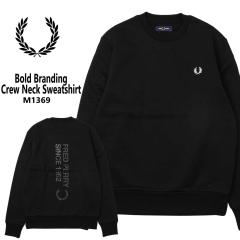 FRED PERRY �t���b�h�y���[ �g���[�i�[ Bold Branding Crew Neck Sweatshirt M1369 �X�E�F�b�g���� �O���t�B�b�N �N���[�l�b�N ���K�̔�