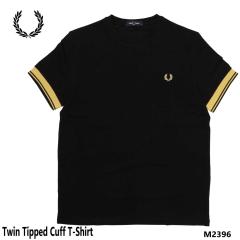 FRED PERRY �t���b�h�y���[ ���� T�V���c Twin Tipped Cuff T-Shirt M2396 �c�C���e�B�b�vT�V���c �����Y �N���[�l�b�NT�V���c