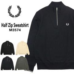 FRED PERRY �t���b�h�y���[ Half Zip Sweatshirt M3574 �X�E�F�b�g ���� �����Y �����|�C���g �n�[�t�W�b�v ���j�Z�b�N�X �g���[�i�[ ��